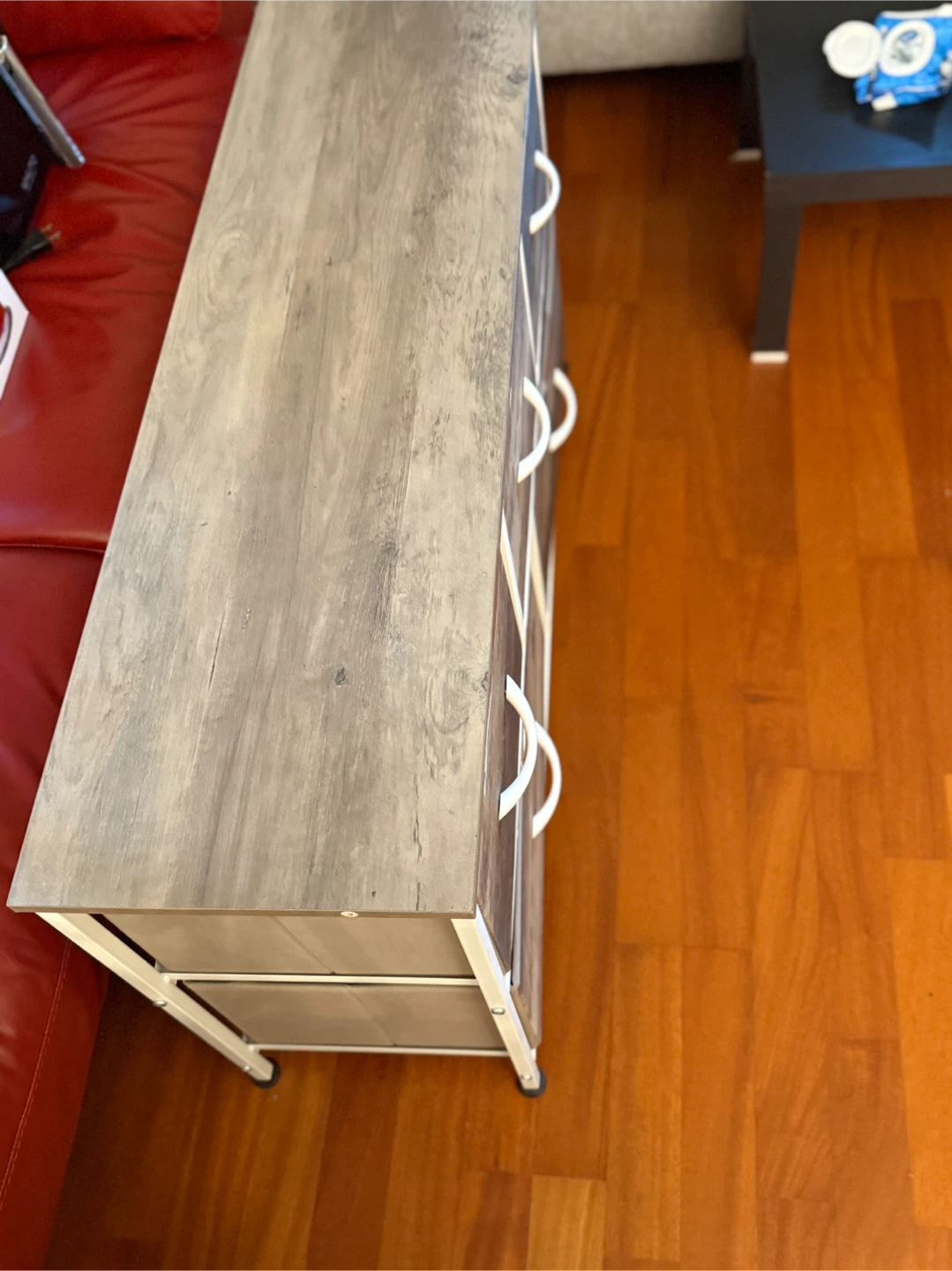 Greige Oak 5-Drawer Storage Dresser - photo 5