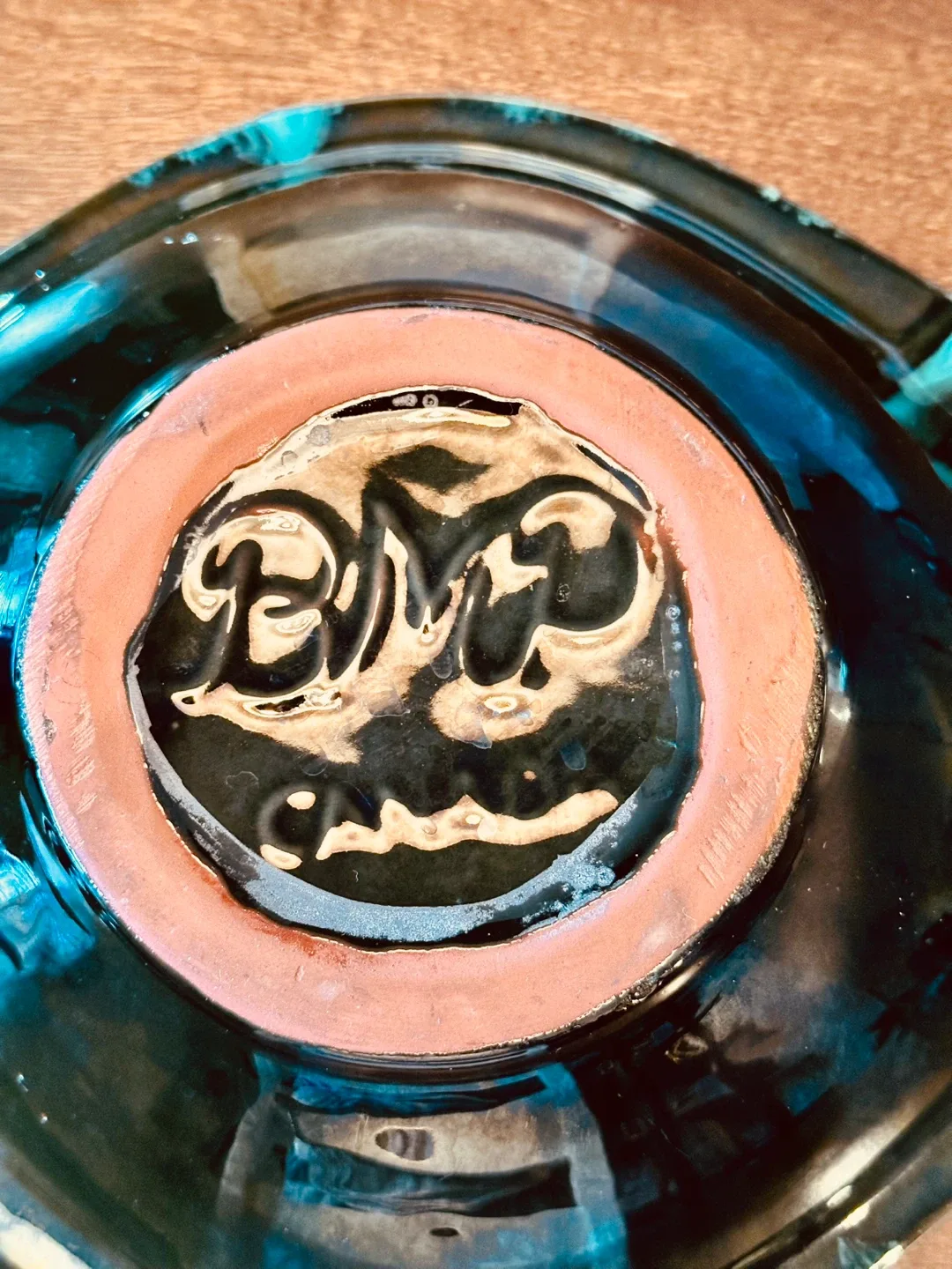 12” Blue Mountain Pottery Canada Ashtray image indicator(2)