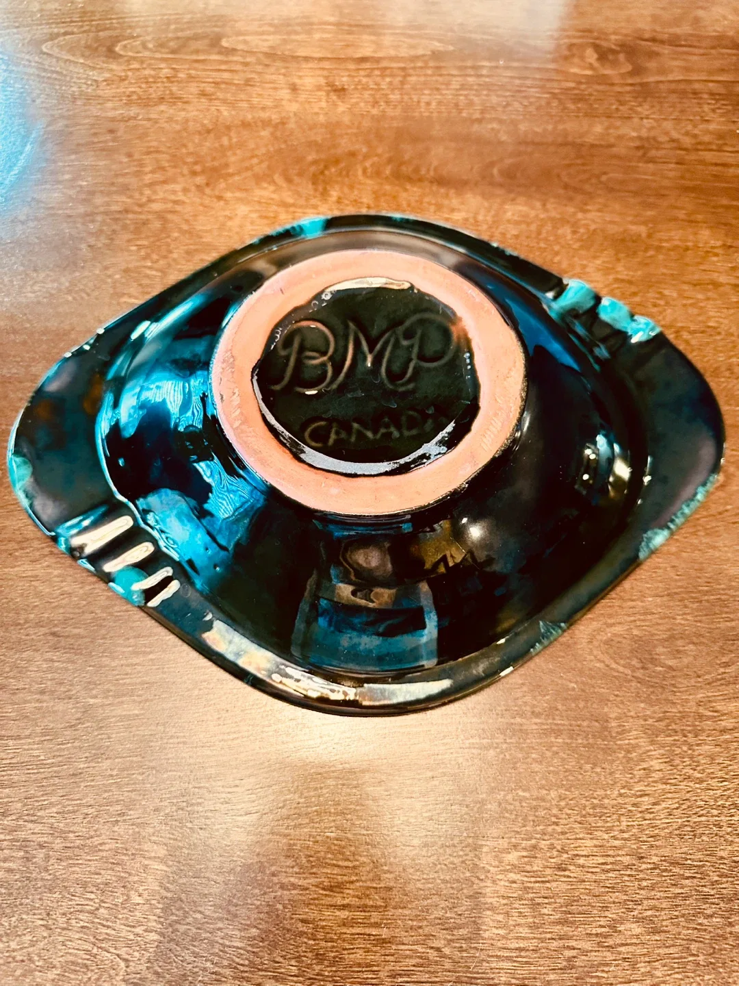 12” Blue Mountain Pottery Canada Ashtray image indicator(3)