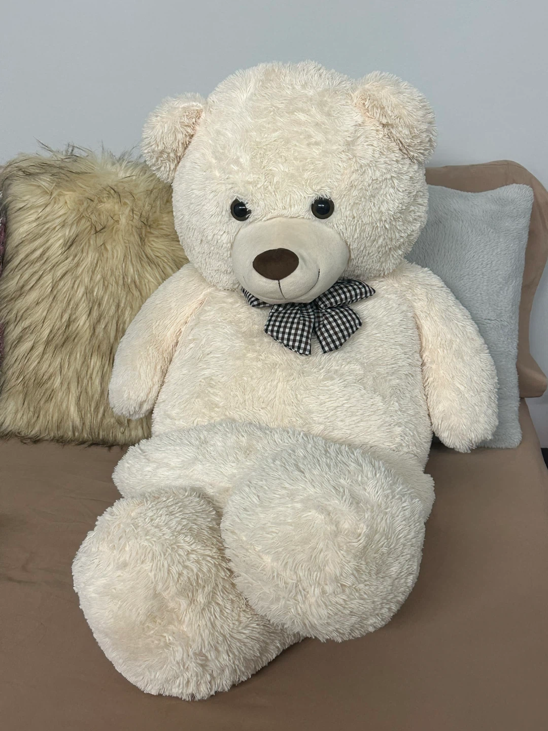 Giant Cream Teddy Bear
