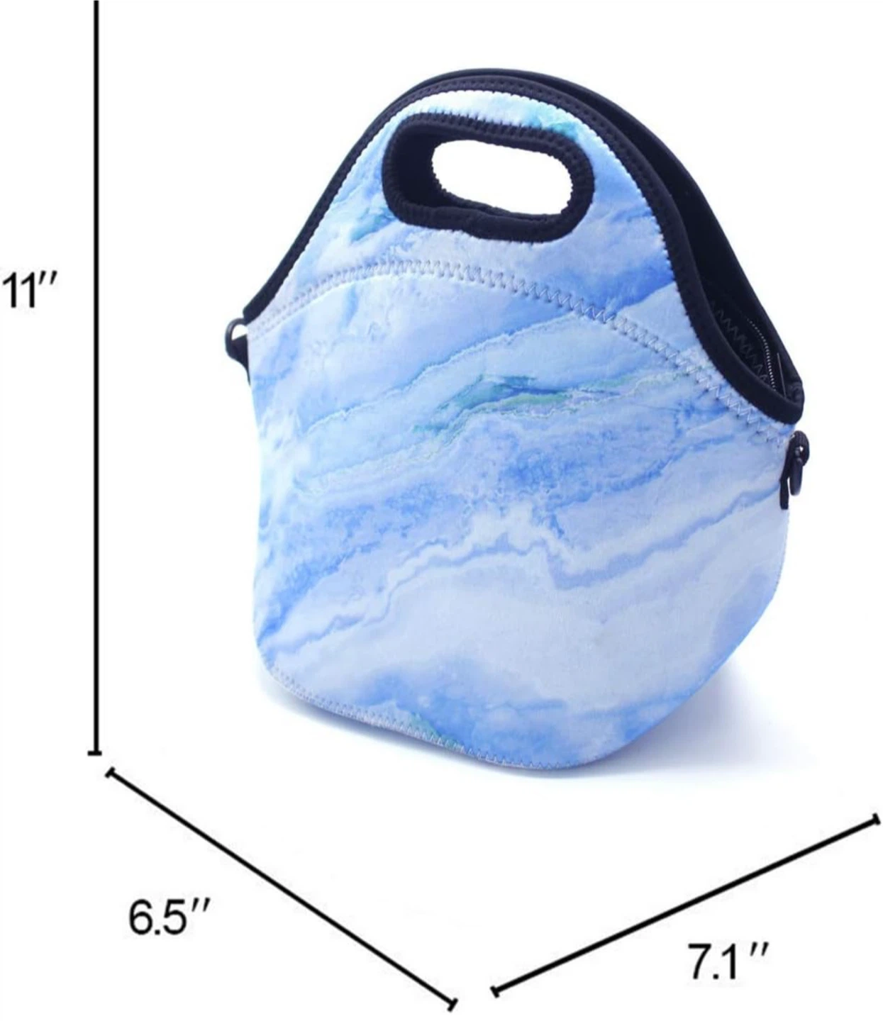 Blue Marble Lunch Bag - Insulated Tote - photo 2
