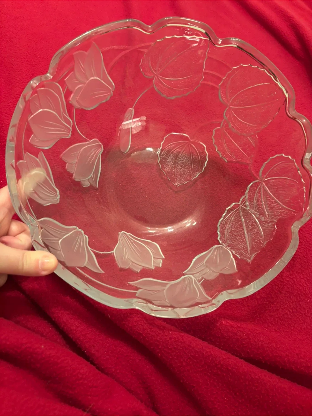 Floral Etched Bowl thumbnail