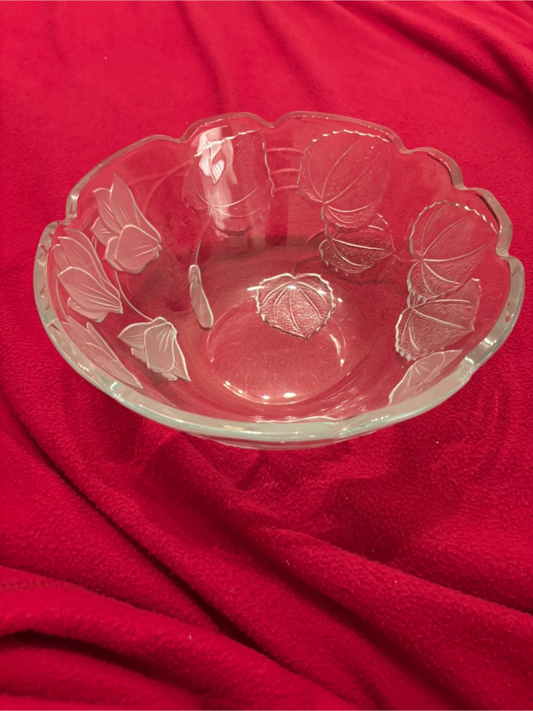 Floral Etched Bowl - photo 2