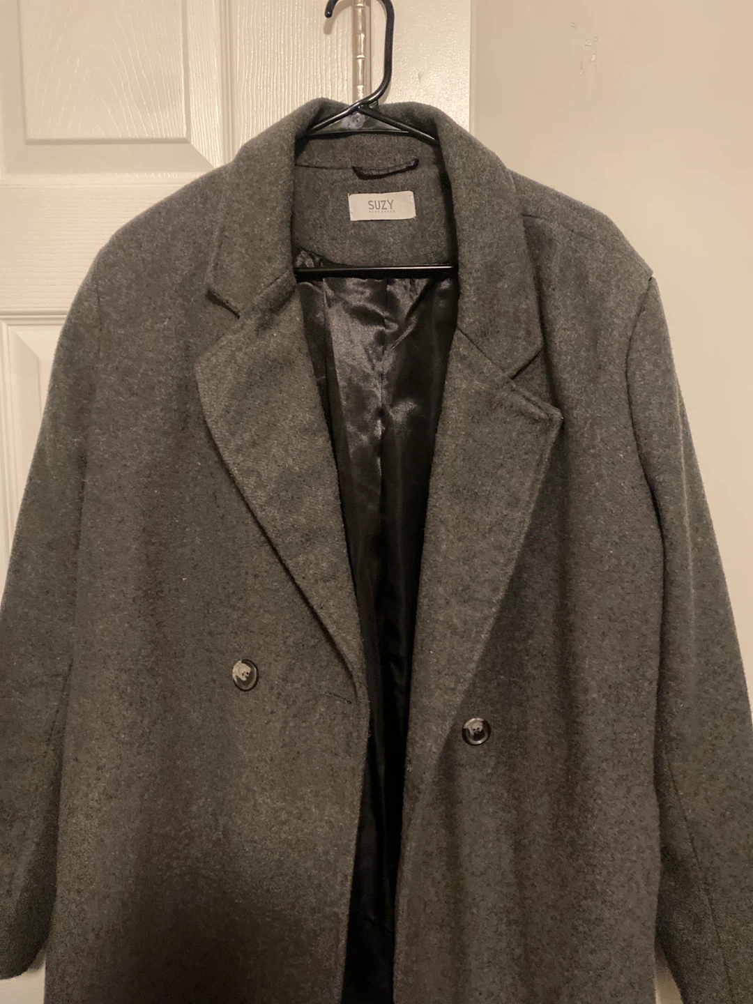 Suzy Wool Blend Overcoat - Size large