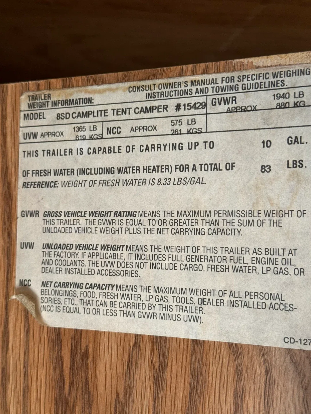 Camplite pop up camper. image indicator(7)