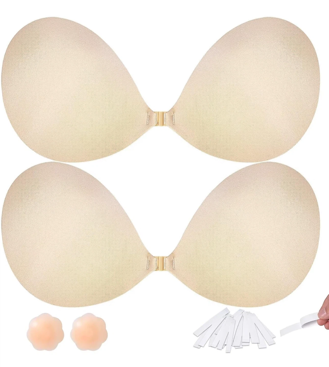 Adhesive Bra with Nipple Covers & Clothing Tape