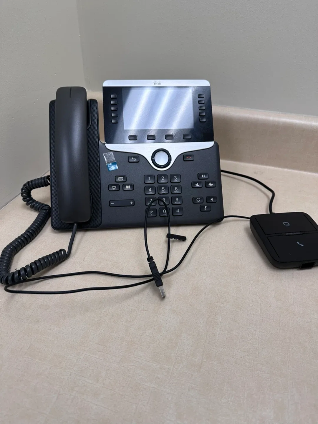 Cisco IP Phone 8845 with Poly Headset Adapter thumbnail