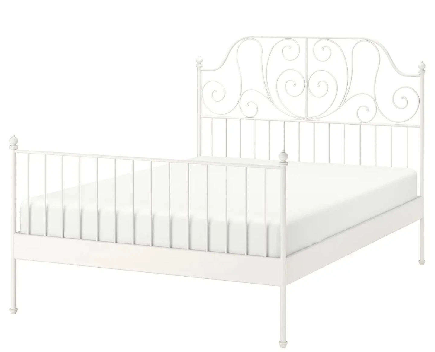 IKEA Queen White Bed Frame - photo 2
