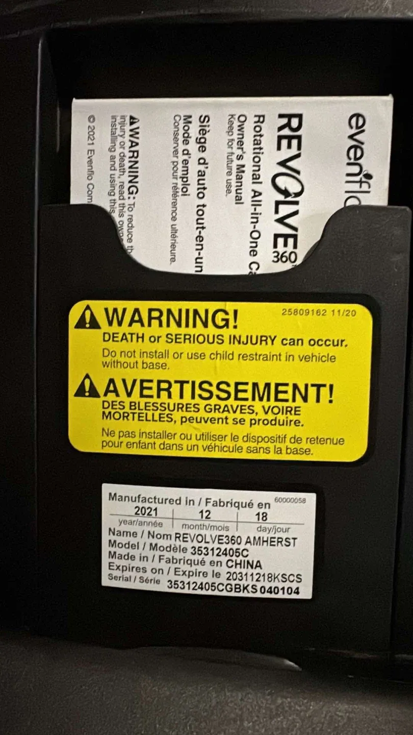 Evenflo Revolve360 Amherst All-in-One Car Seat image indicator(4)