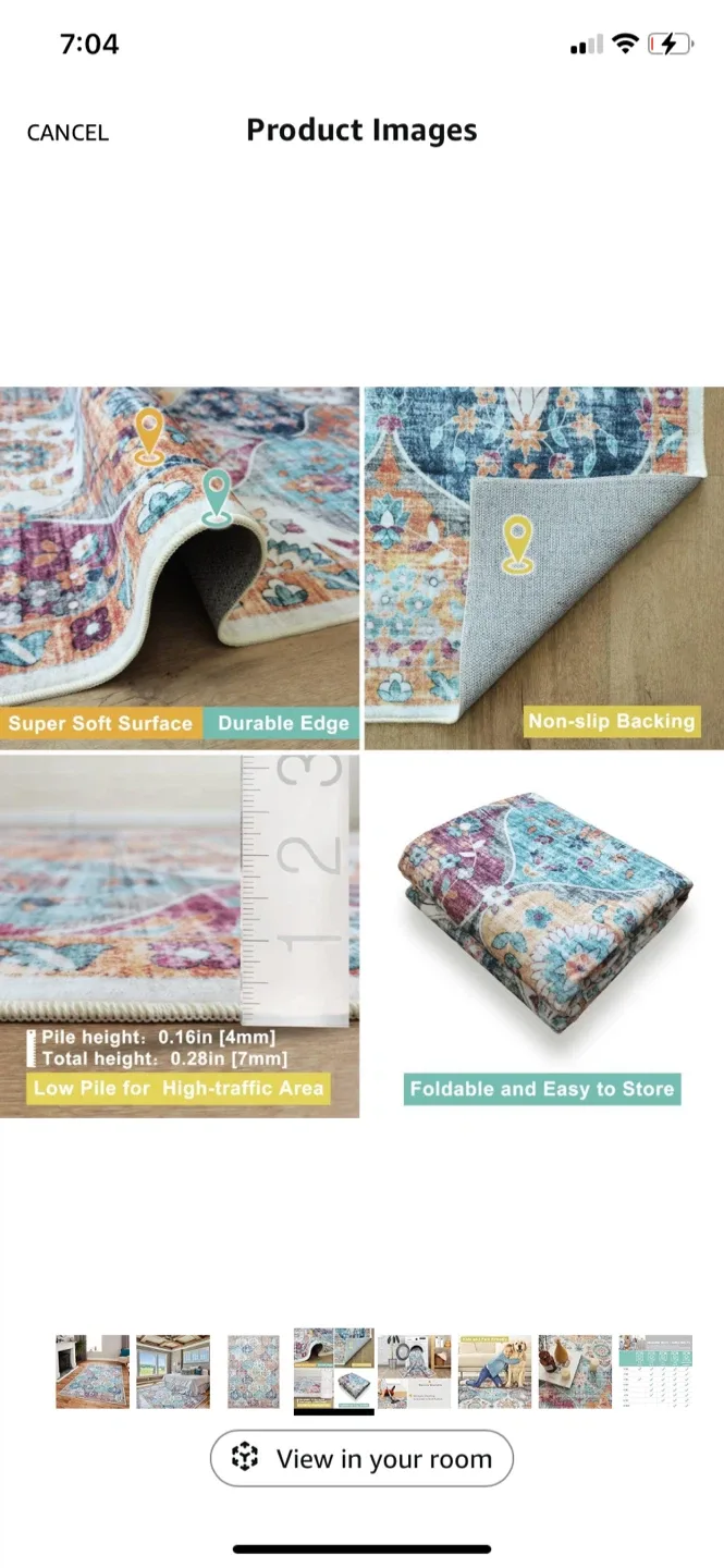 Mandala Area Rug 4 x 6 ft image indicator(6)