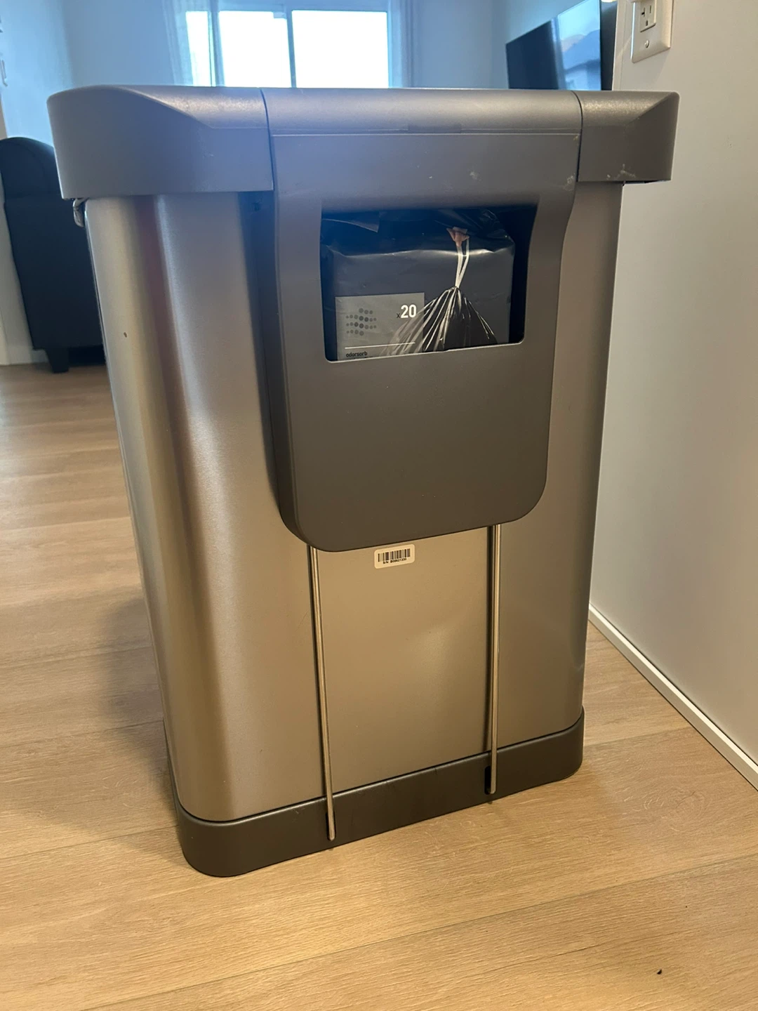 Simplehuman 58L Recycler Rectangular Step Can - photo 2