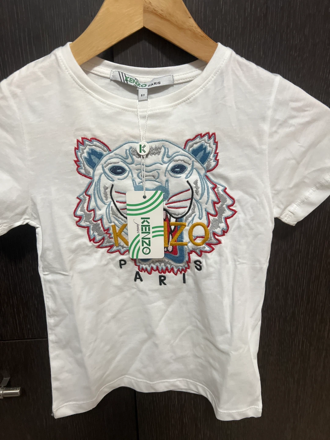 Kenzo Paris White T-Shirt - Size 6Y