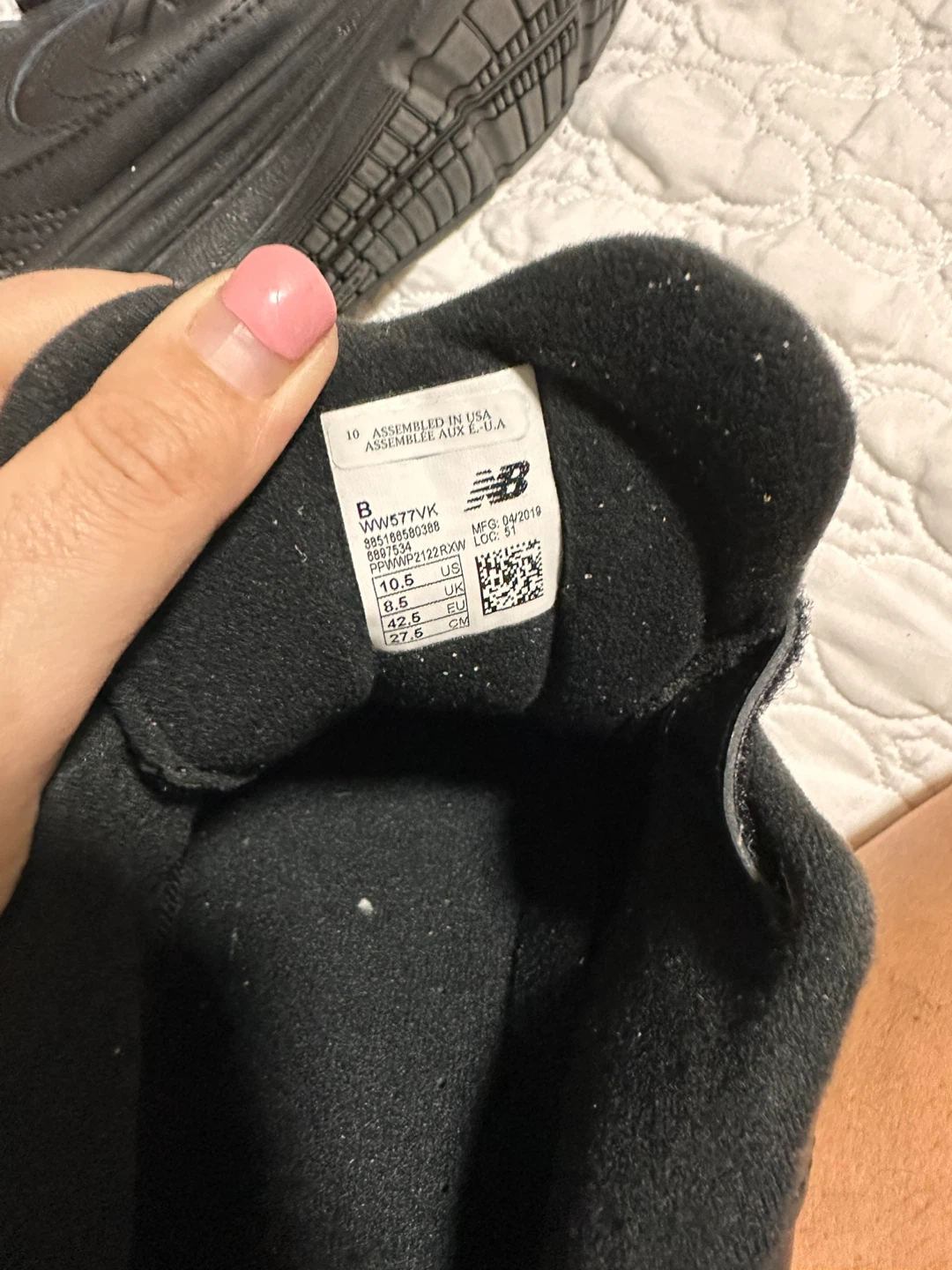 New Balance WW577 Walking Shoes - Black, Size 10.5 - photo 4