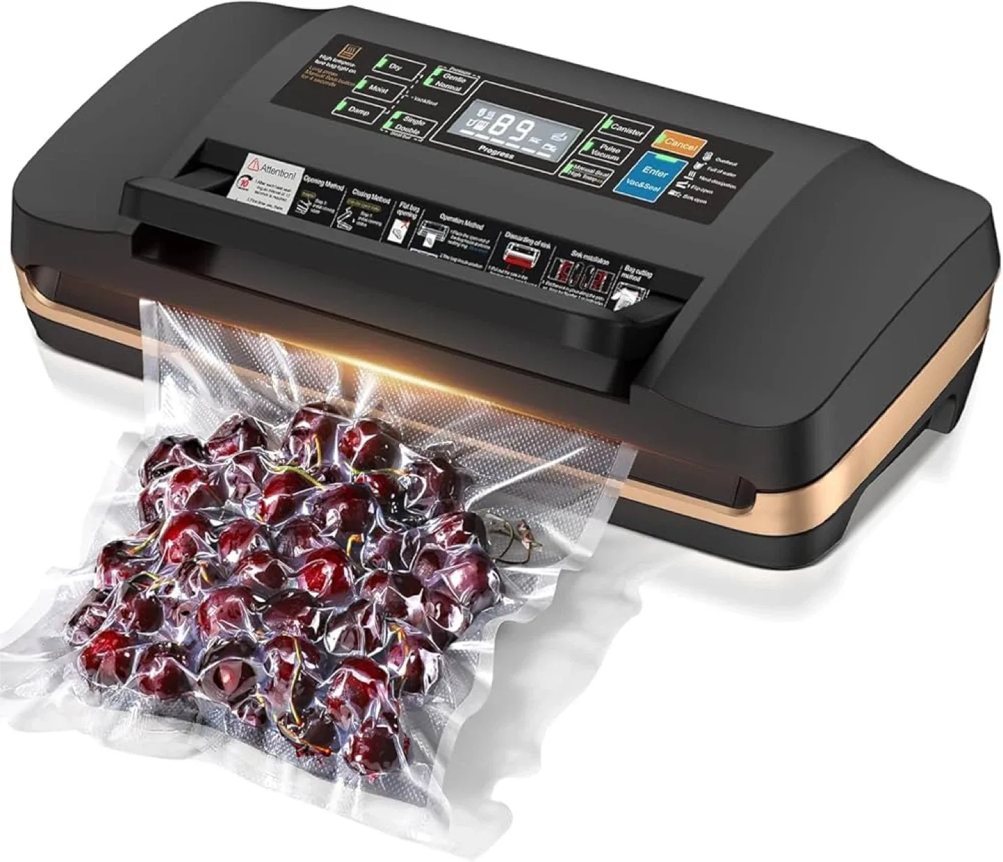 QIQIAOB Vacuum Sealer Machine SV608 - New in Box! image indicator(6)