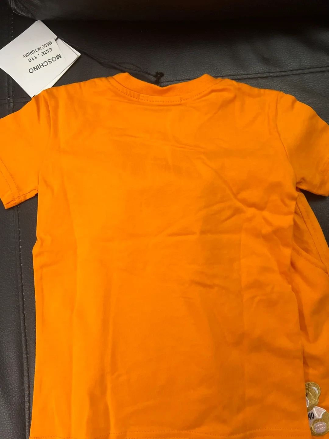 Moschino Kids Orange T-Shirt & Shorts Set - Size 110 image indicator(3)