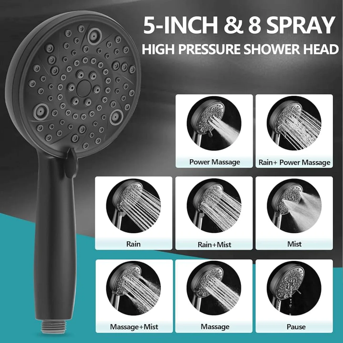 Replacement 5" Dual Shower Combo Trim Kit for Delta 13/14 Series image indicator(3)