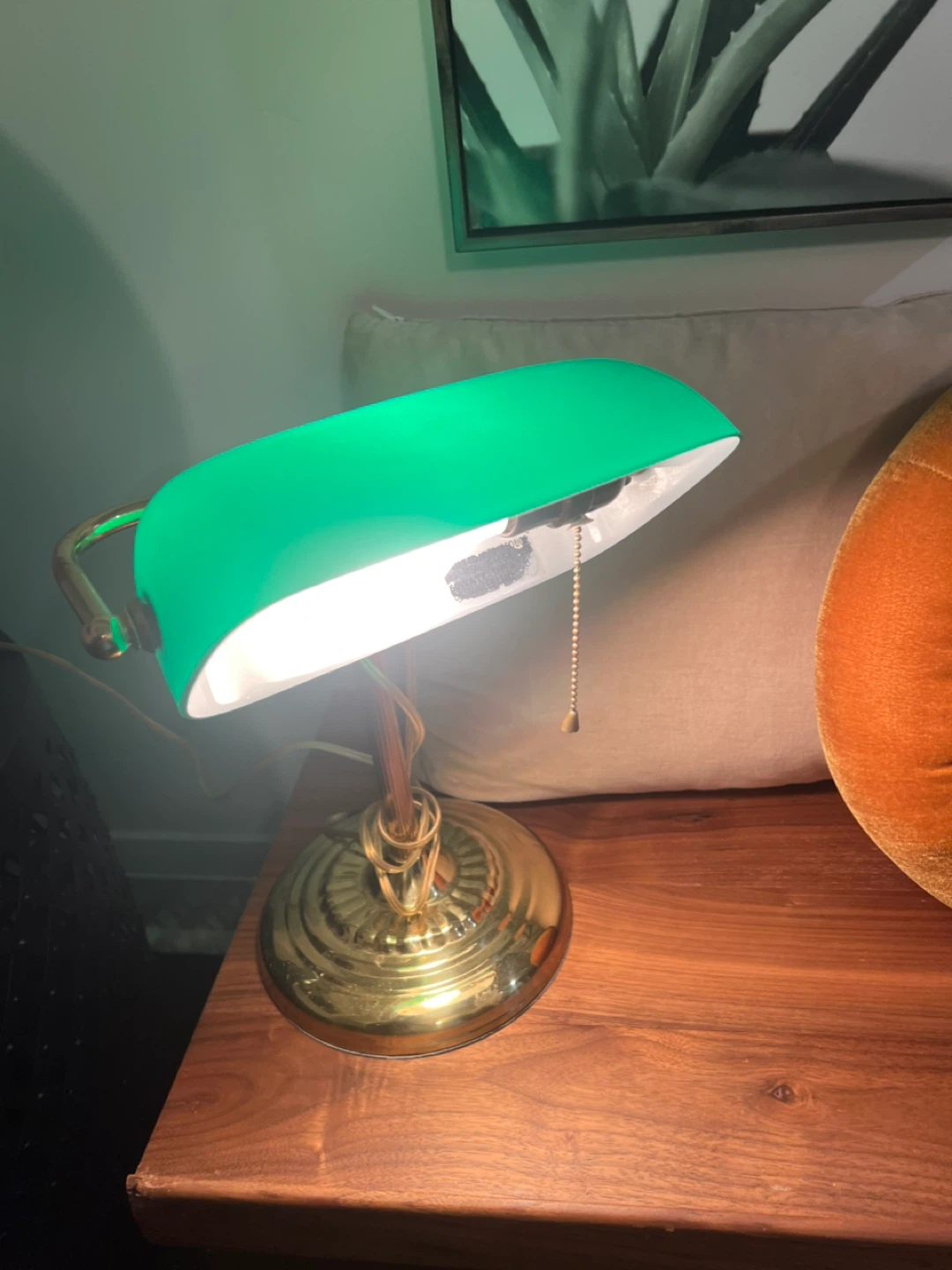 Green Banker's Desk Lamp - photo 2