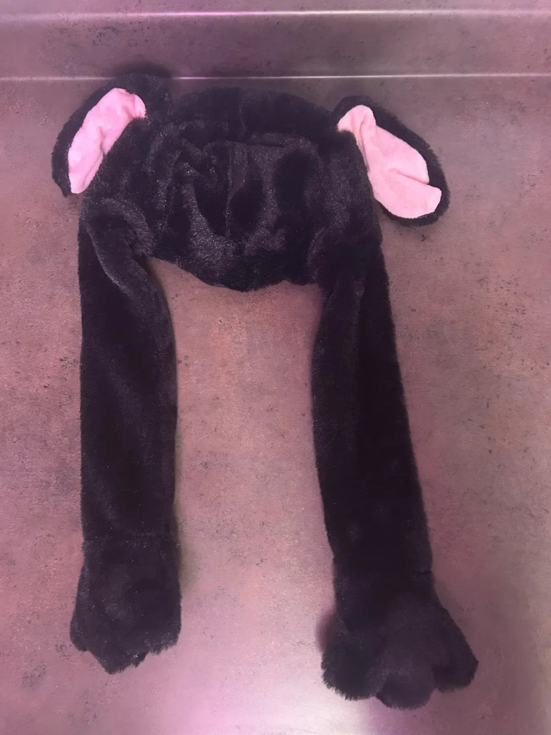 Black Bunny Hat with Moving Ears image indicator(4)