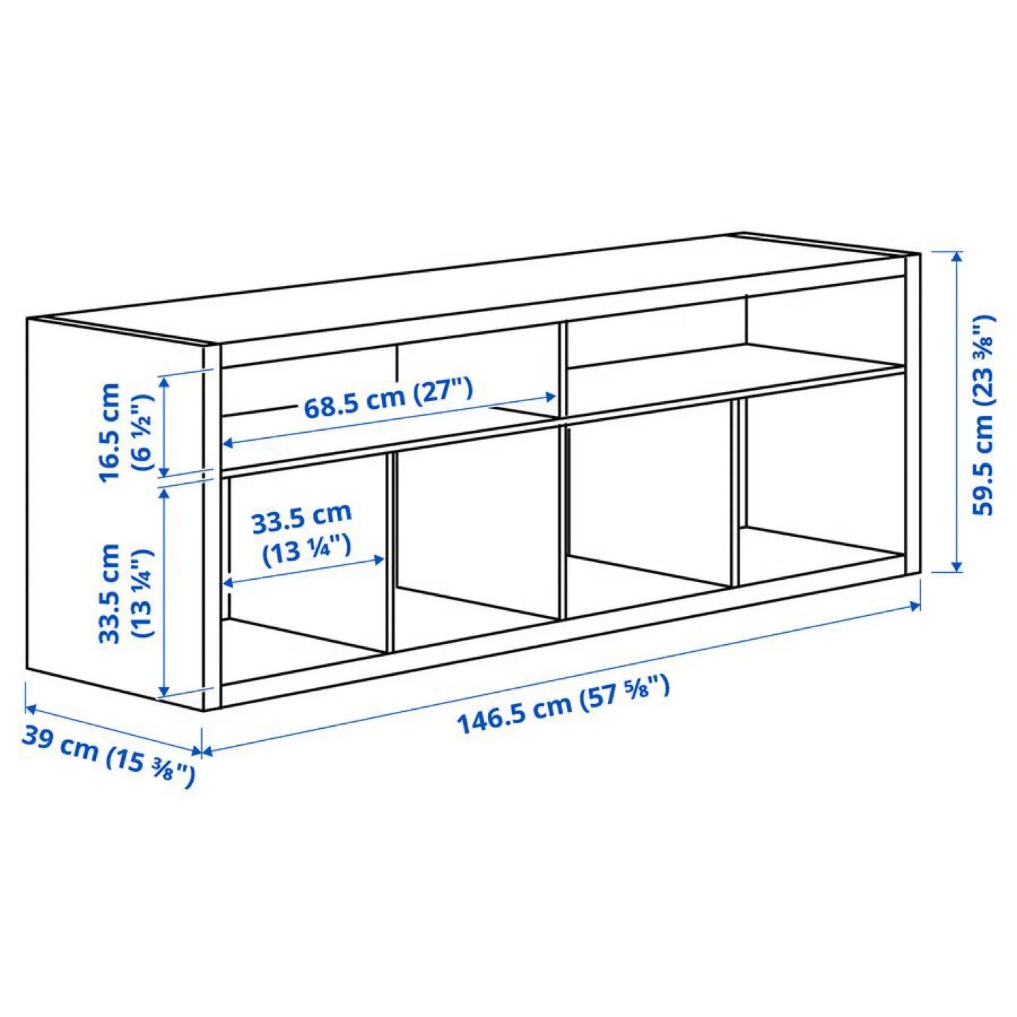 IKEA Kallax White Shelf Unit image indicator(4)