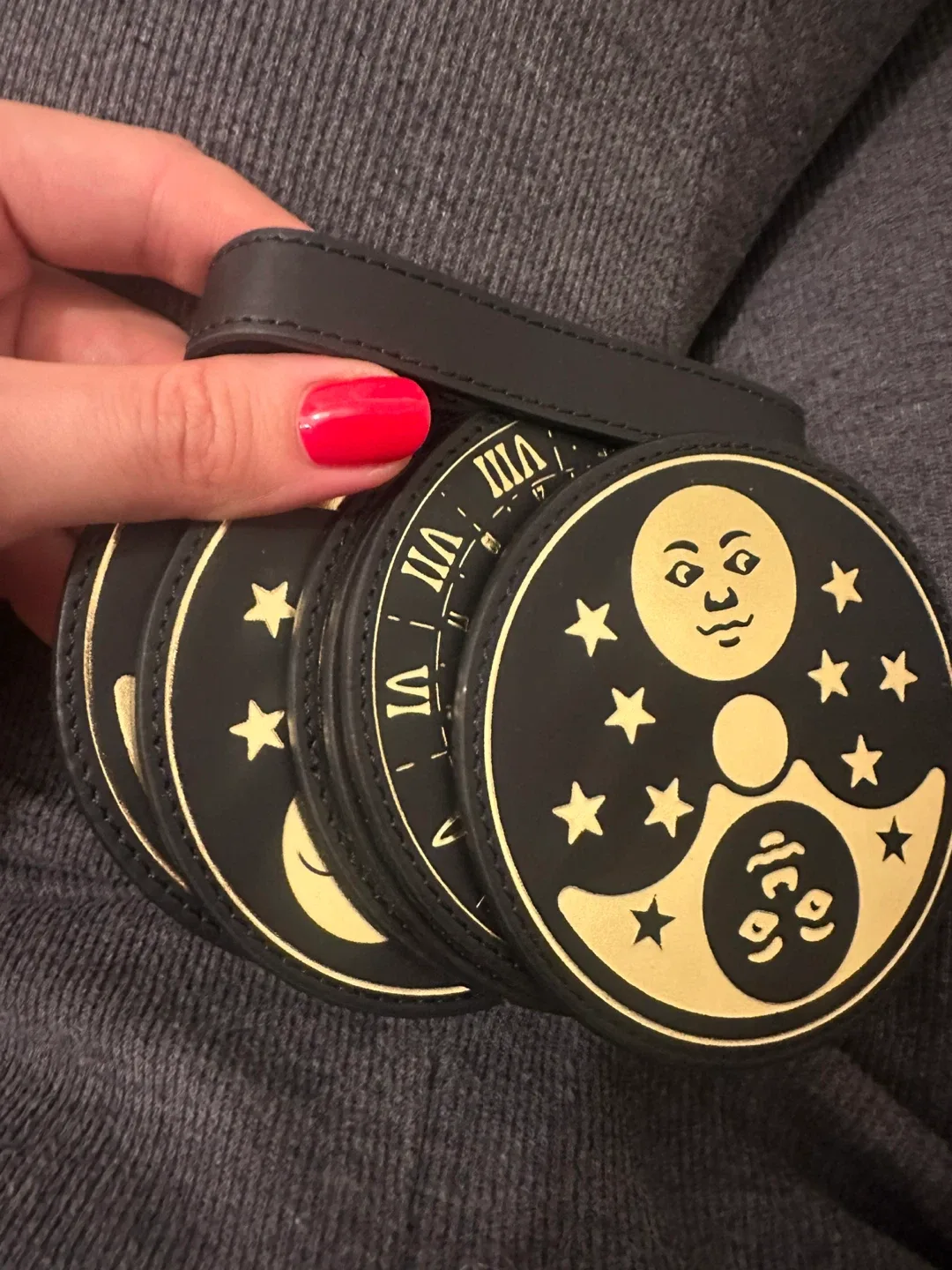 Coasters with Celestial Design pack of 6 image indicator(2)