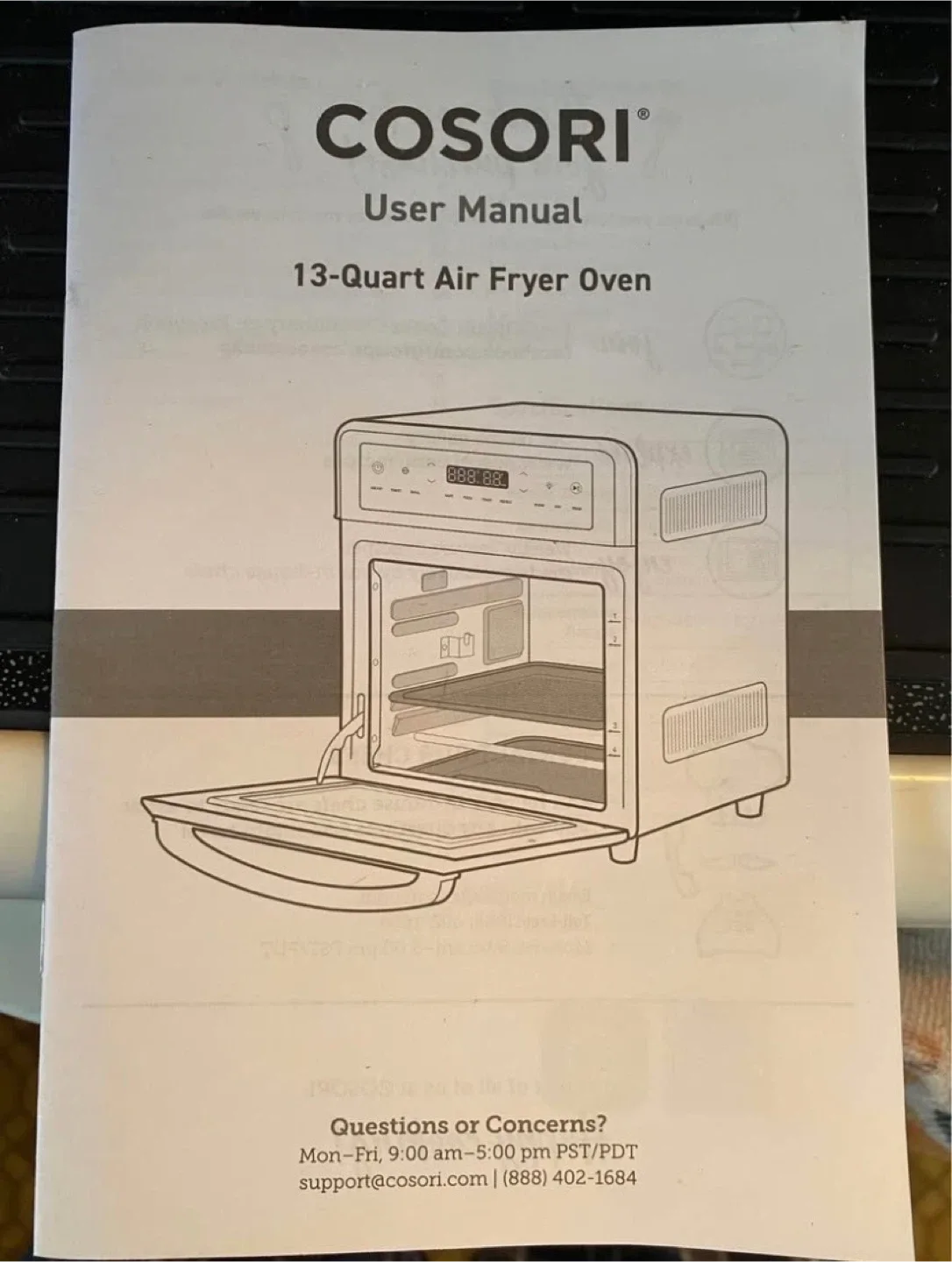 Cosori 13-Quart Air Fryer Oven image indicator(3)