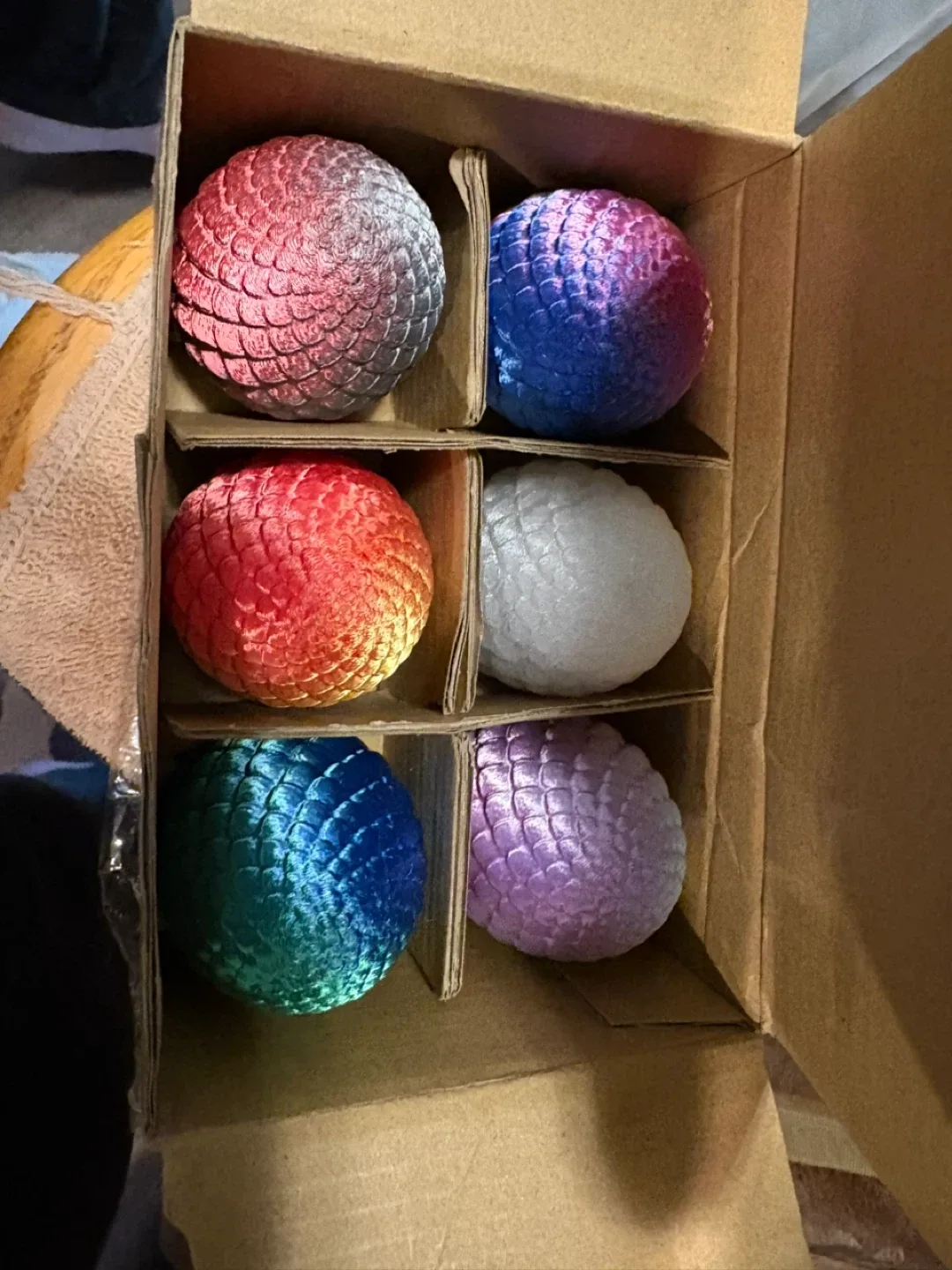 3D Printed Articulated Crystal Dragon Egg Fidget Toy image indicator(4)