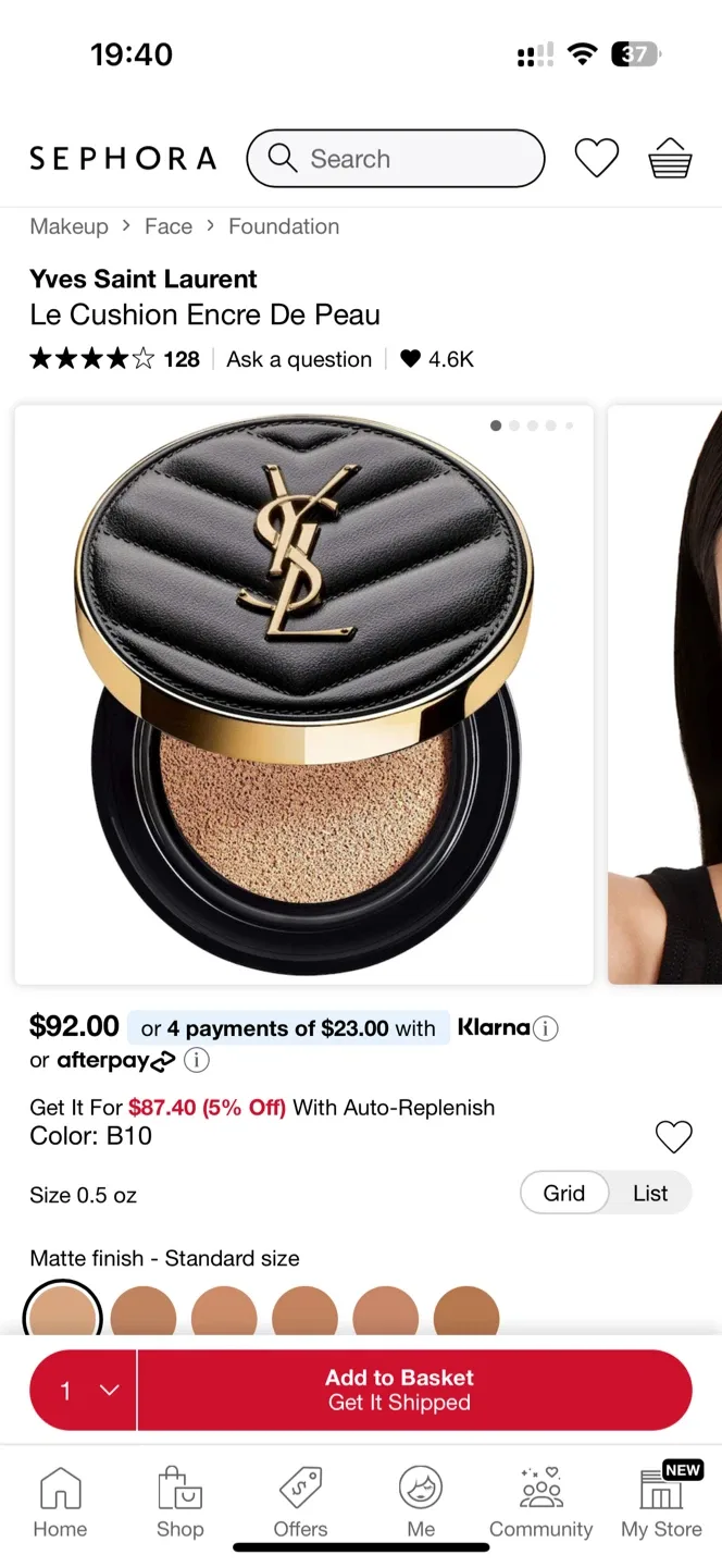 Yves Saint Laurent Le Cushion Encre de Peau Foundation image indicator(3)