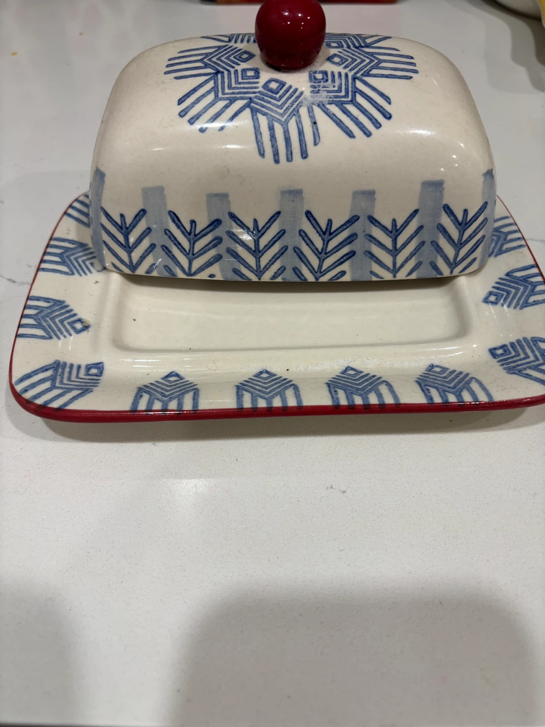 Ceramic Butter Dish with Lid - photo 3