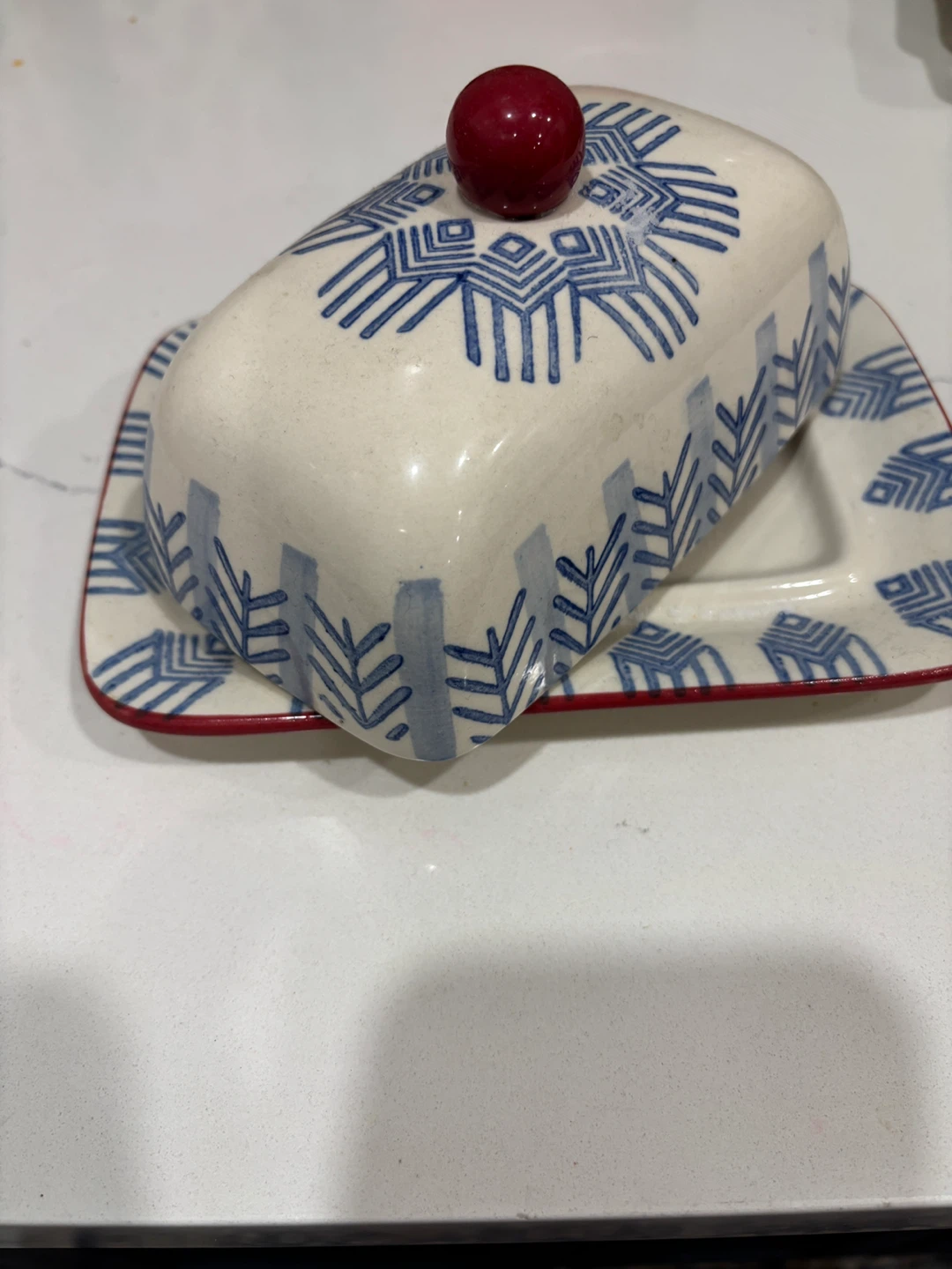 Ceramic Butter Dish with Lid - photo 2