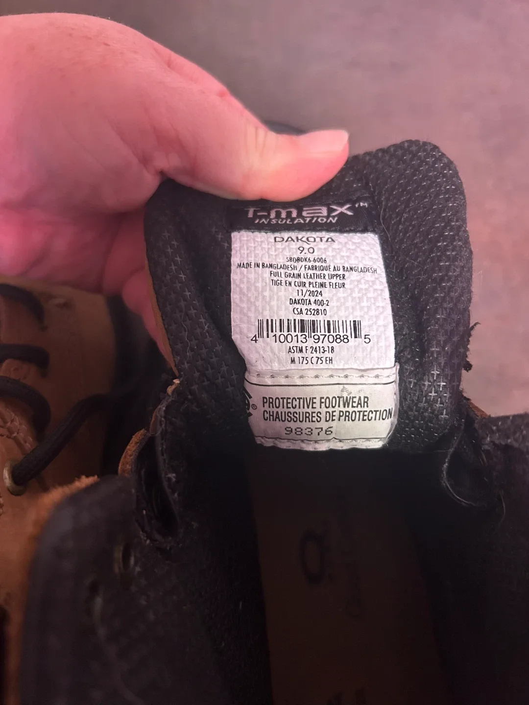 Dakota T-Max Workpro Work Boots - Size 9 image indicator(4)