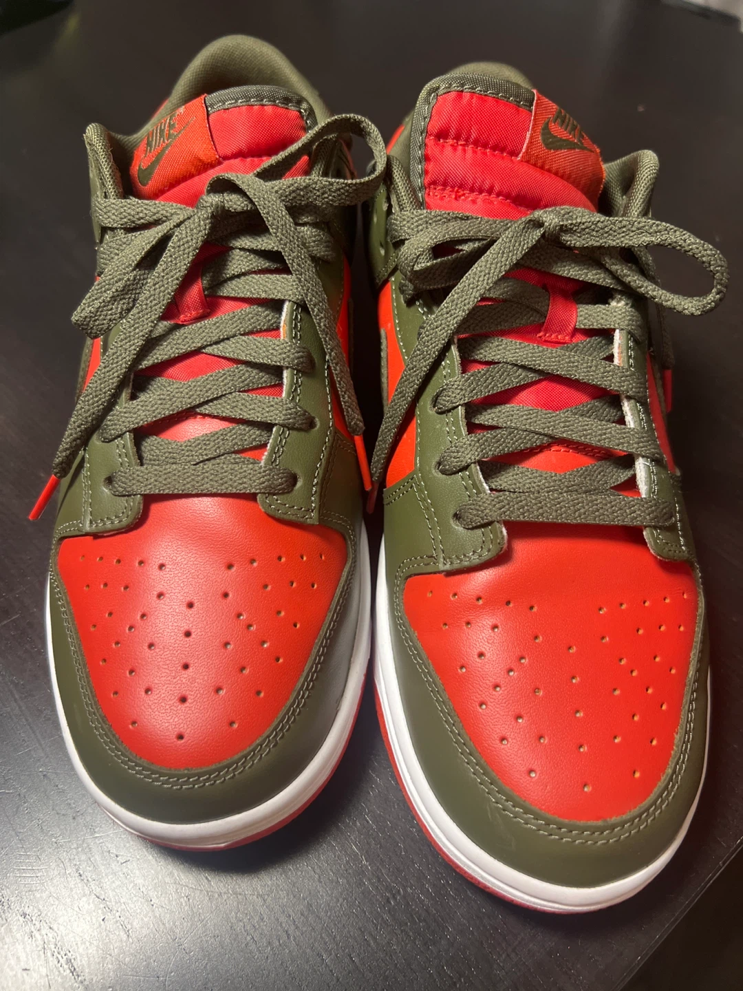 Nike Dunk Low Red Olive Sneakers