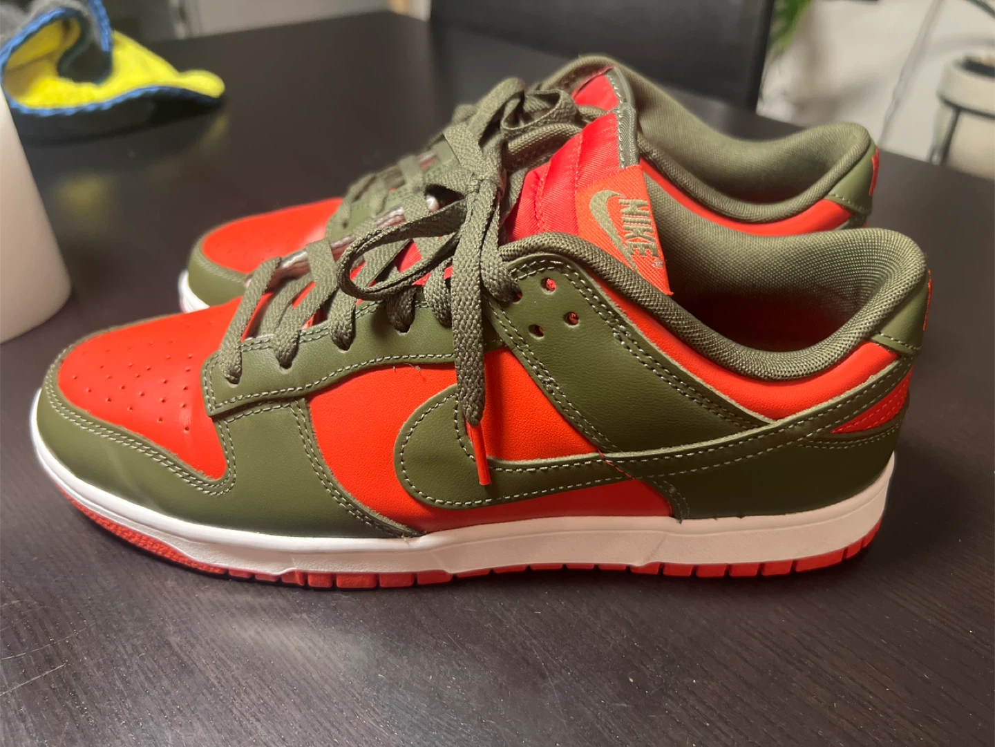 Nike Dunk Low Red Olive Sneakers - photo 2
