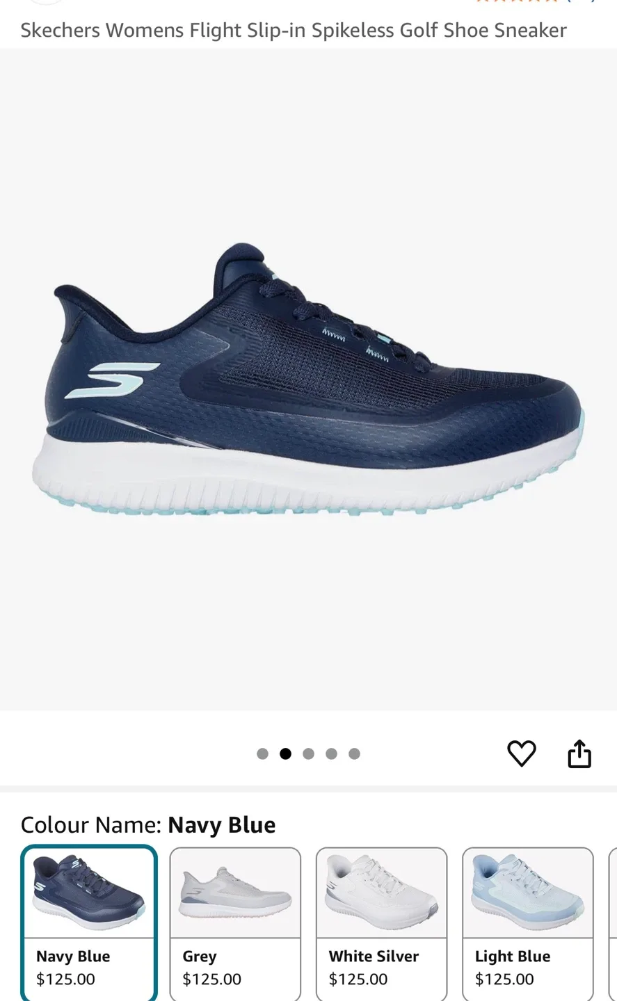 New Skechers Women's Flight Golf Shoes - Navy Blue thumbnail