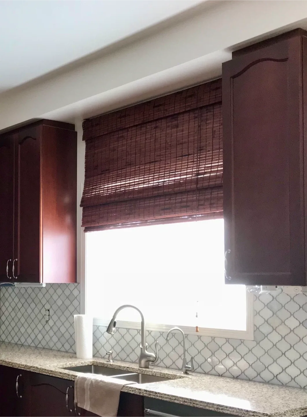 Bamboo Roman blind 48” image indicator(5)