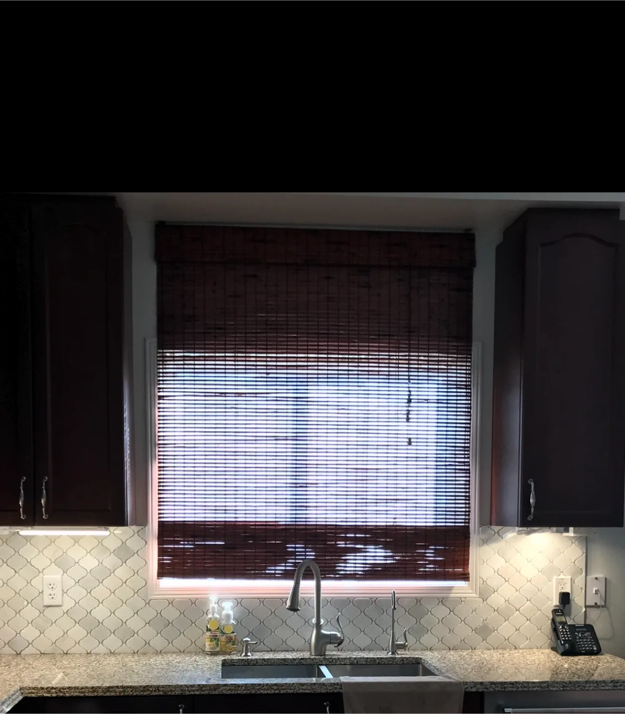 Bamboo Roman blind 48” image indicator(4)