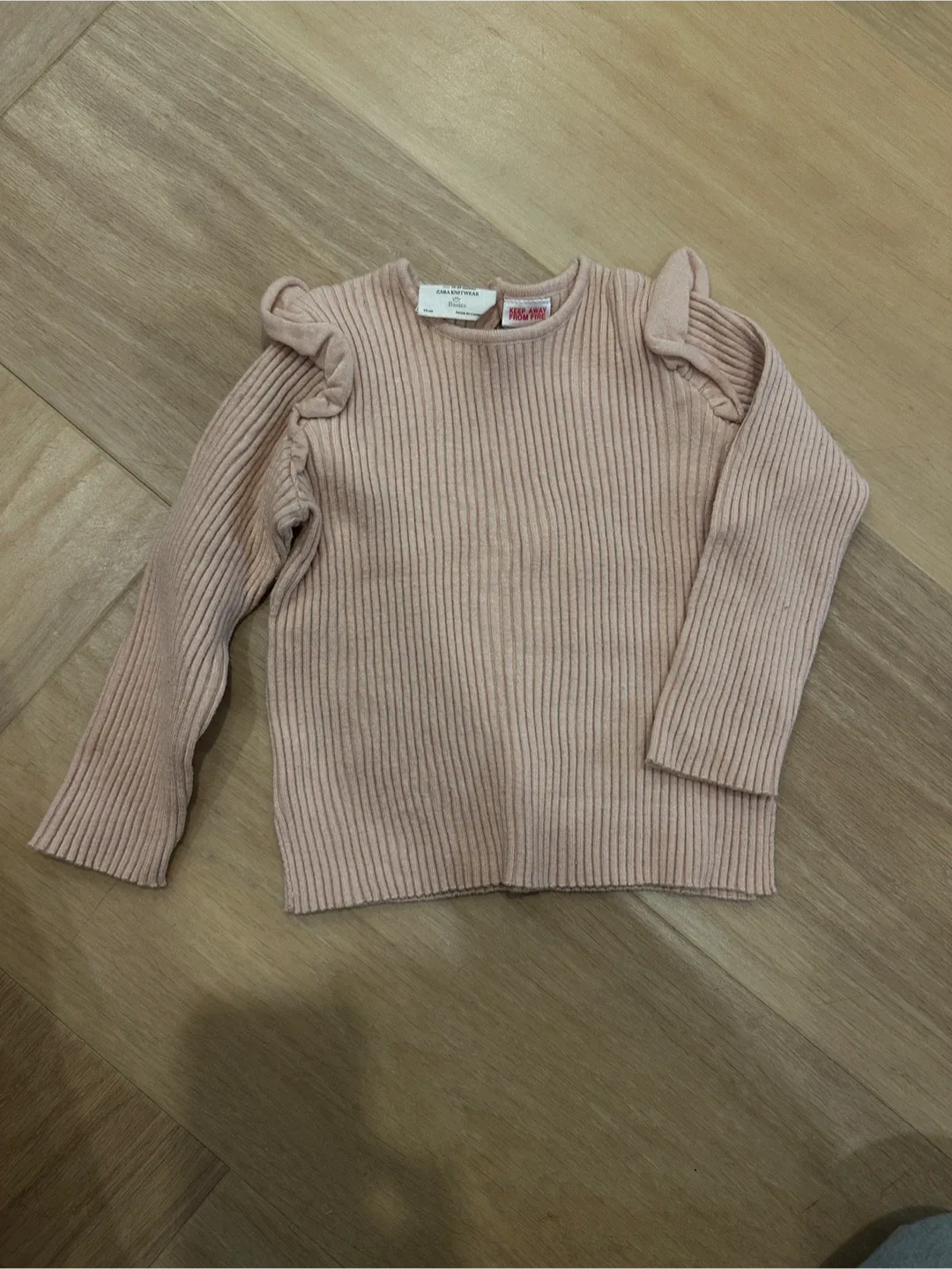 Bundle of Zara Ribbed Long Sleeve Top - Size 12-18 M and 18-24M image indicator(7)