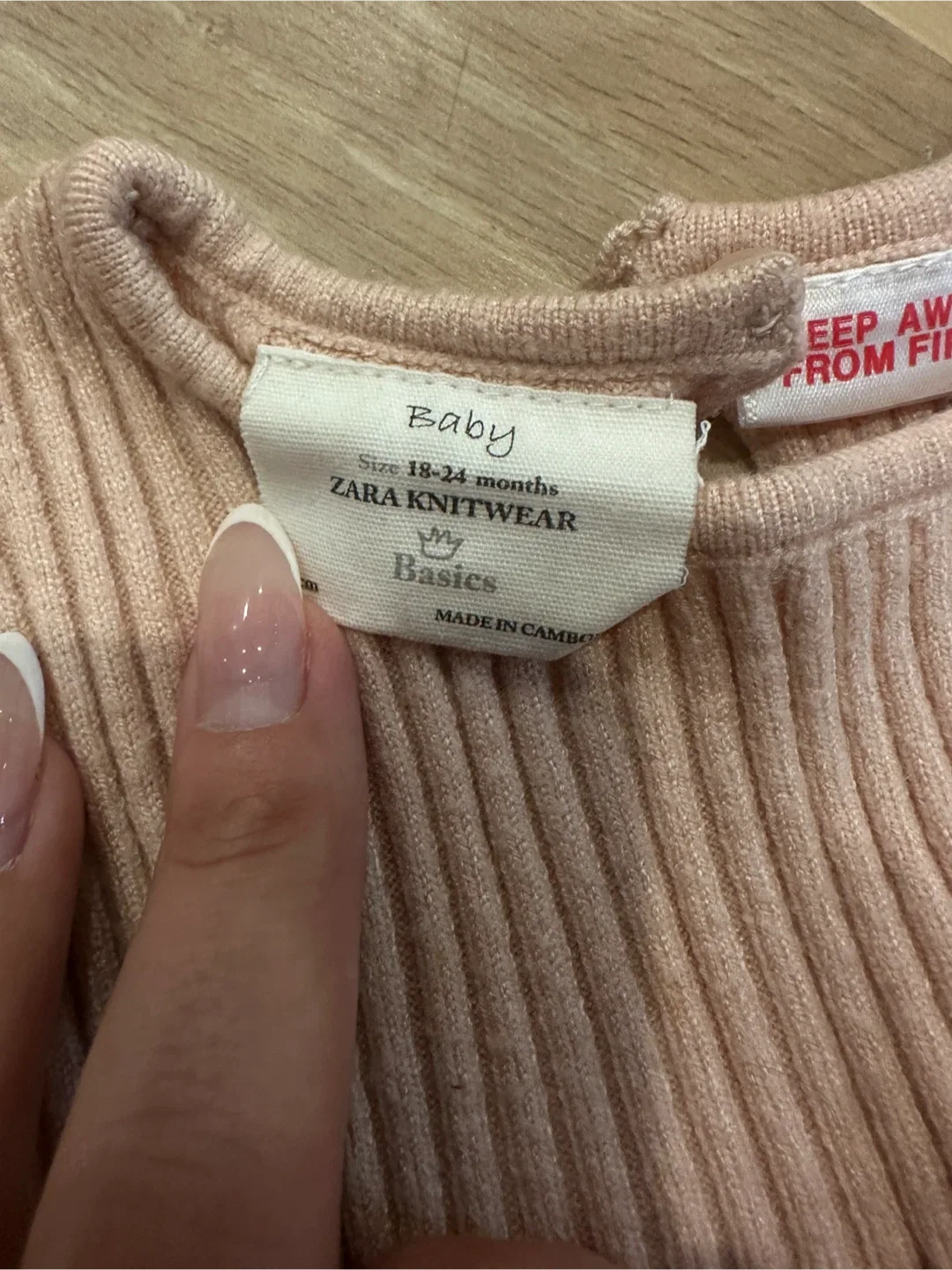 Bundle of Zara Ribbed Long Sleeve Top - Size 12-18 M and 18-24M image indicator(8)