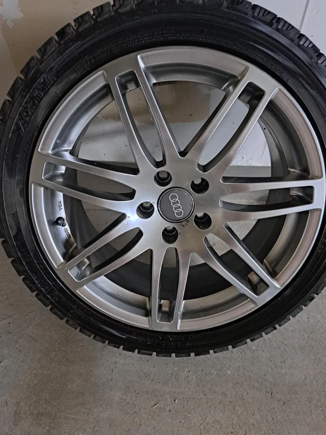 18” Audi Rims with Yokohama Winter Tires - Set of 4 image indicator(8)