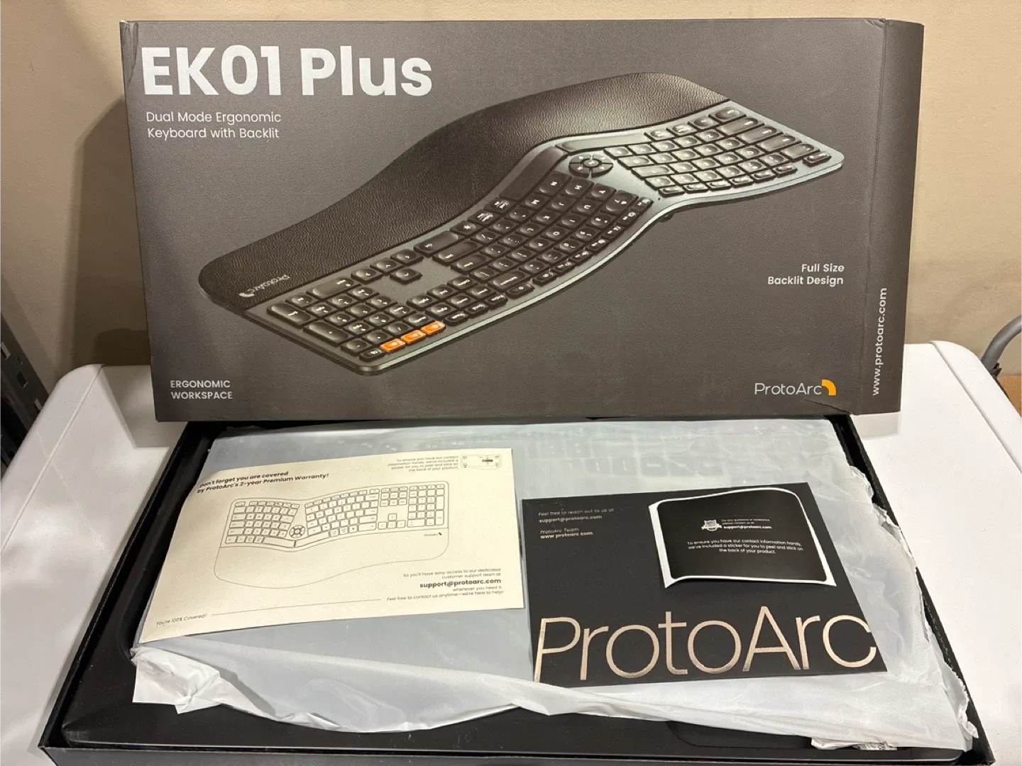 ProtoArc EK01 Plus Ergonomic Keyboard - New in Box!