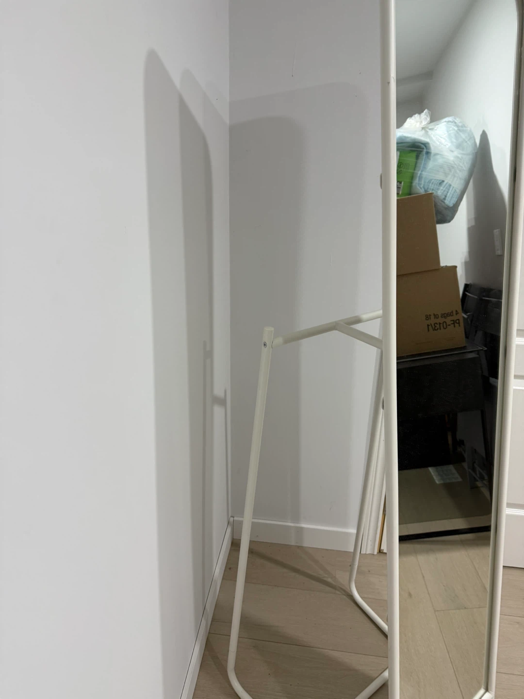 White Standing Mirror