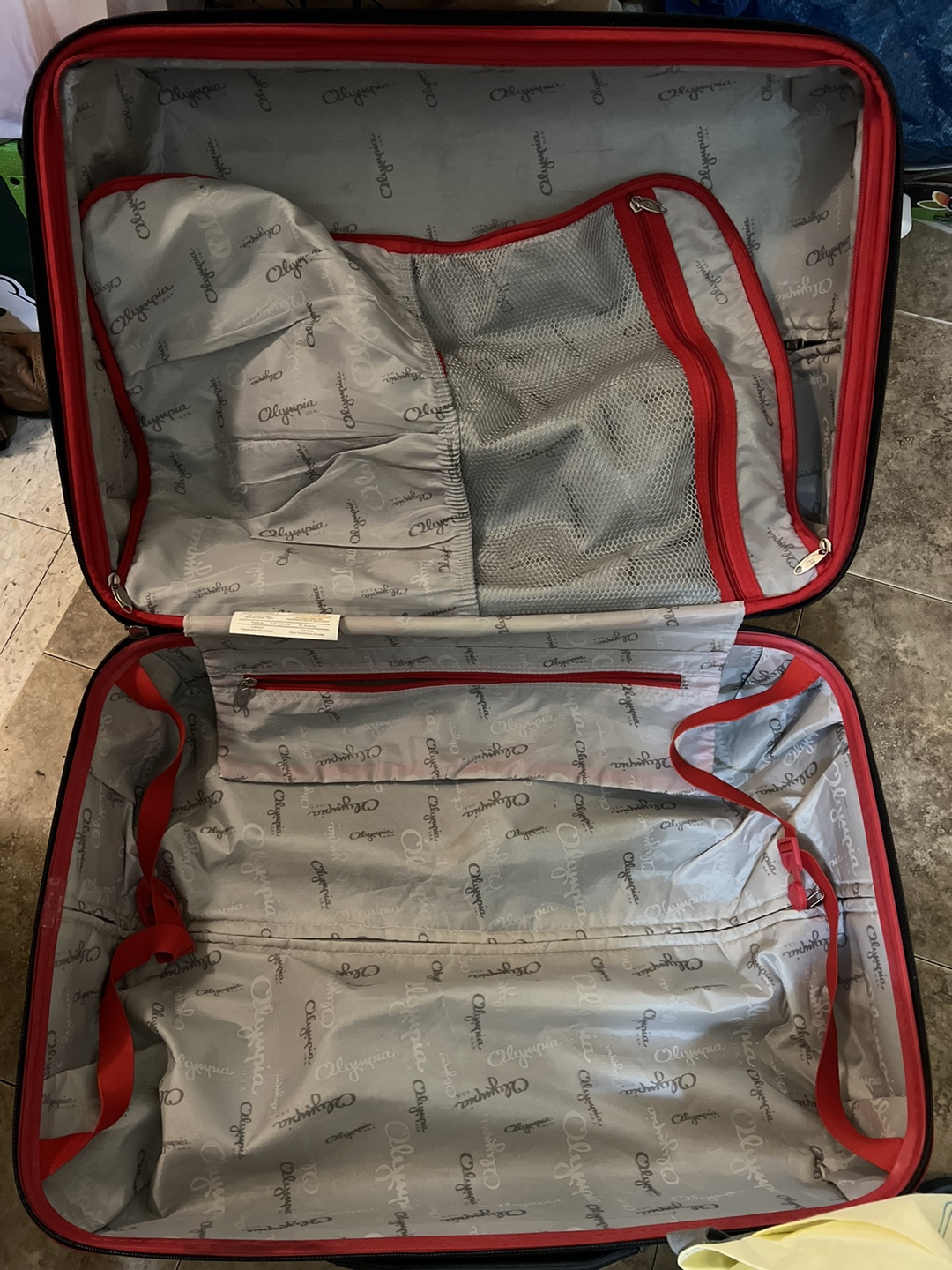 Olympia Luggage - Black & Red Trim - photo 5