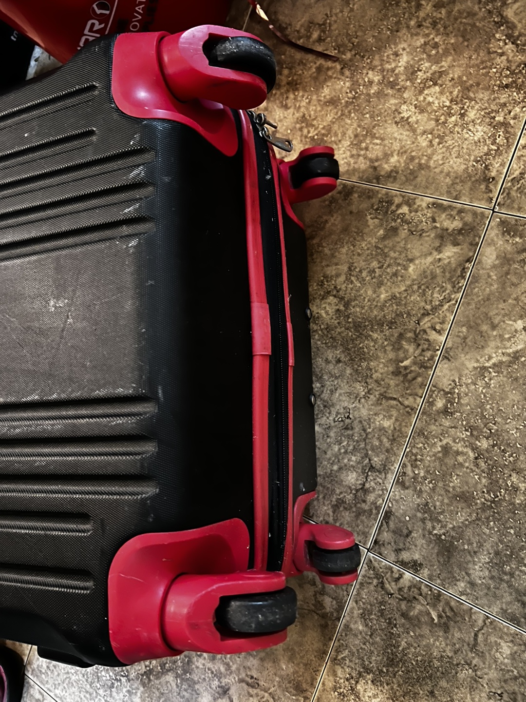 Olympia Luggage - Black & Red Trim - photo 4