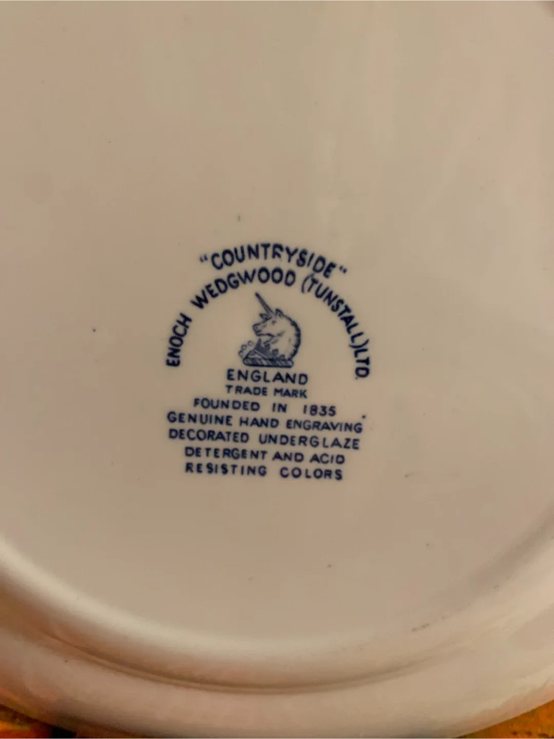 Vintage Wedgwood "Countryside" Plate image indicator(3)