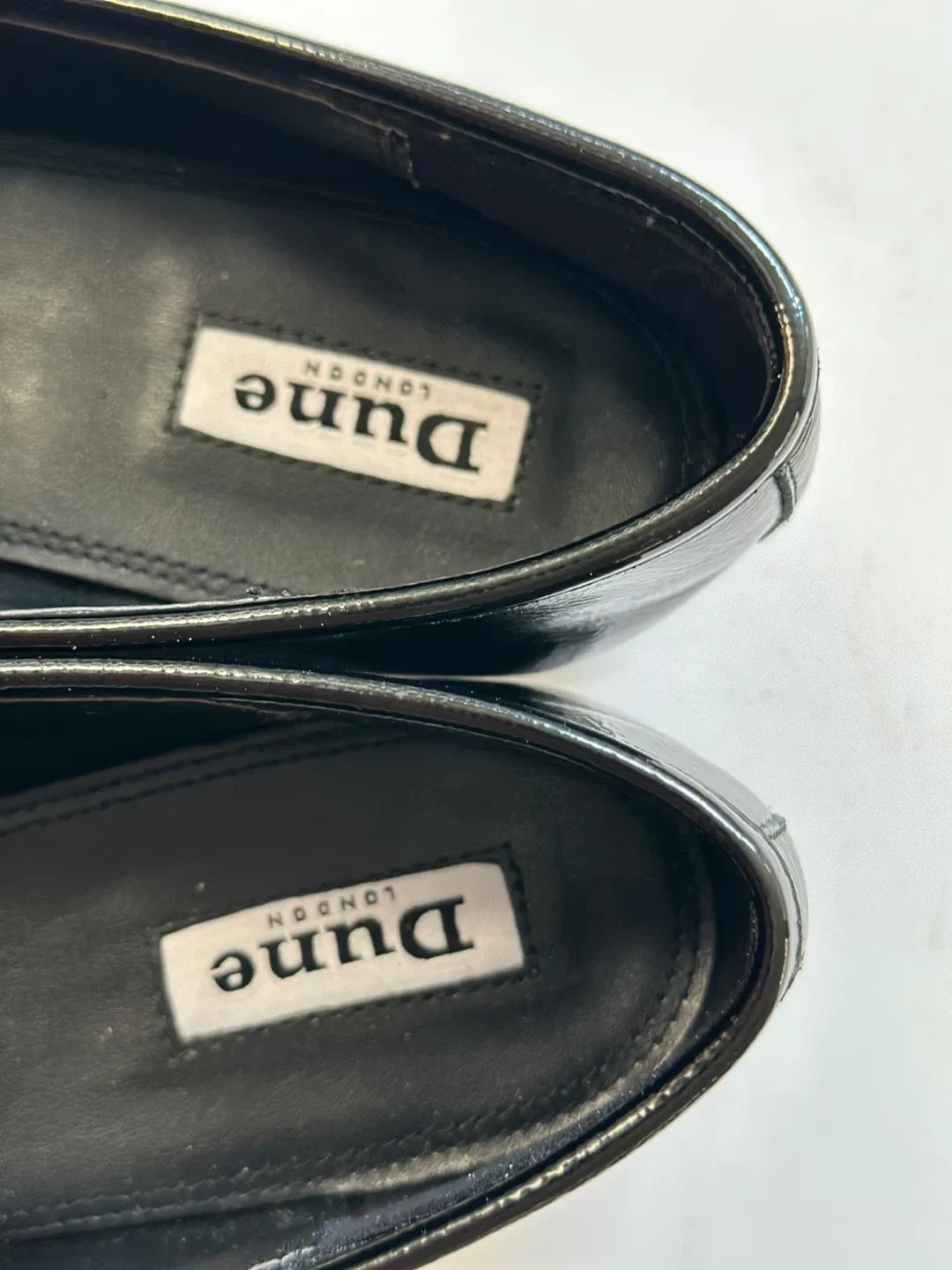 DUNE London, black leather loafers, size EUR 38/ US 7-7.5 image indicator(5)