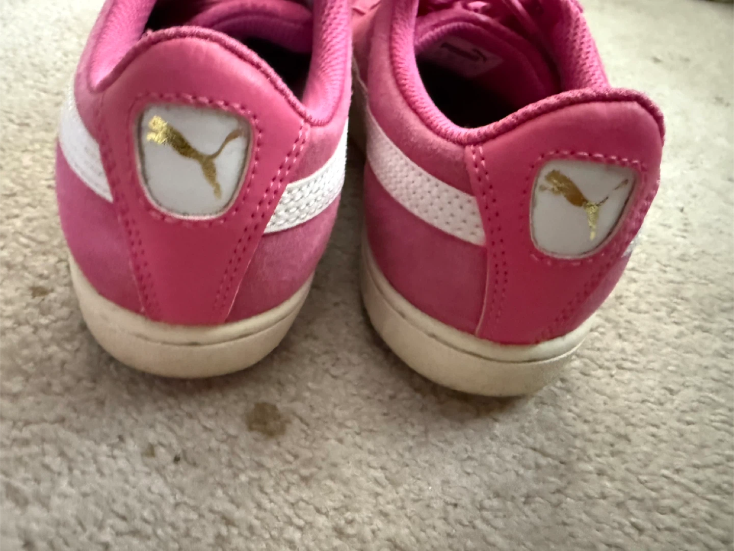 Puma Pink Suede Sneakers, Size 6 - photo 4