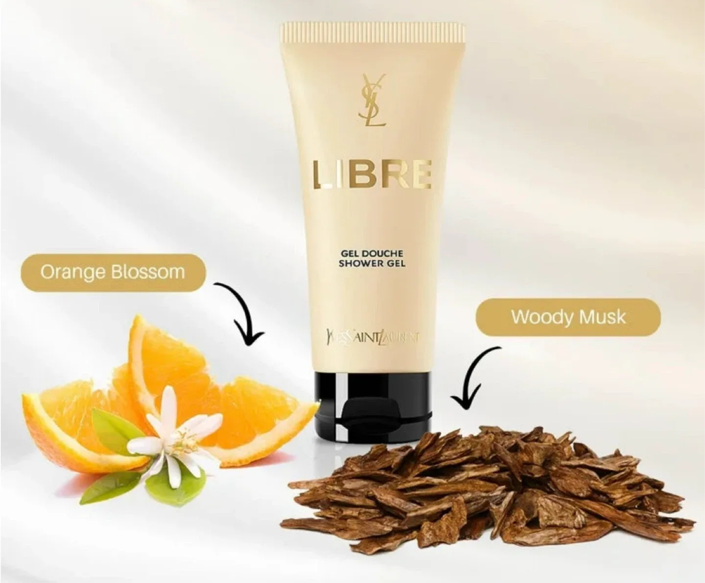 YSL Libre Gel Douche Shower Gel (50ml) & Pink Beaute Pouch image indicator(3)