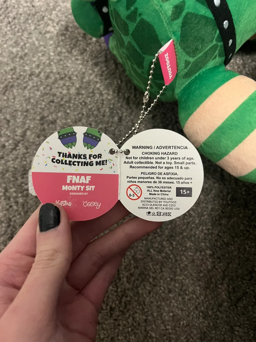 Yootooz FNAF Monty Sit Plush image indicator(5)