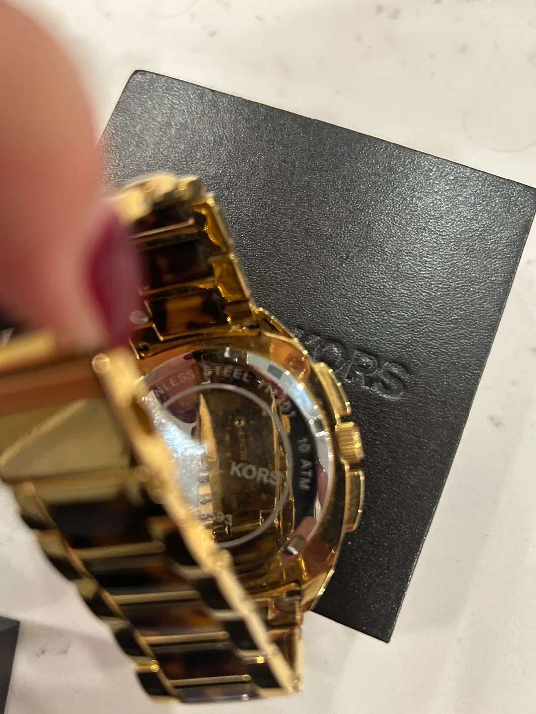 Michael Kors Gold & Tortoise Watch image indicator(3)