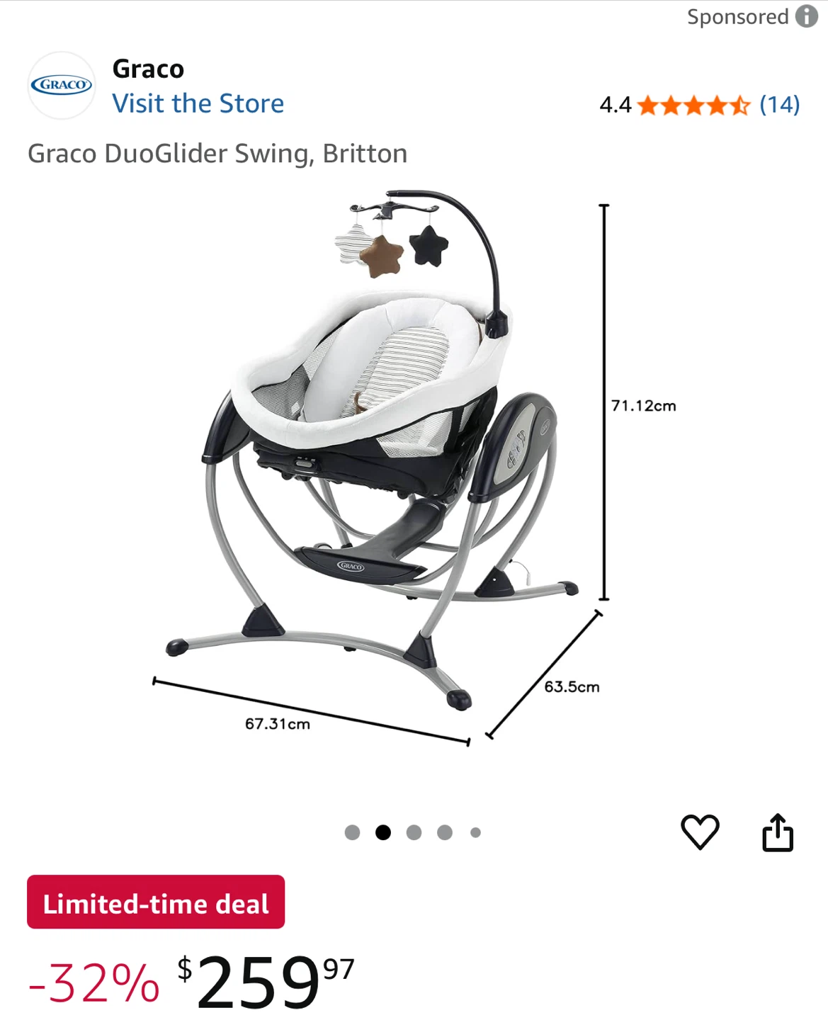 Graco DuoGlider Swing, Britton