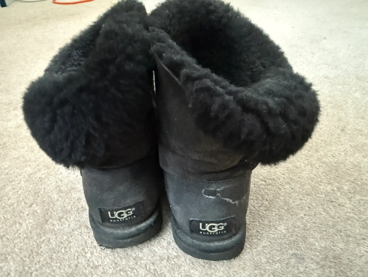 UGG Australia Black Boots, Women's Size 6 image indicator(3)
